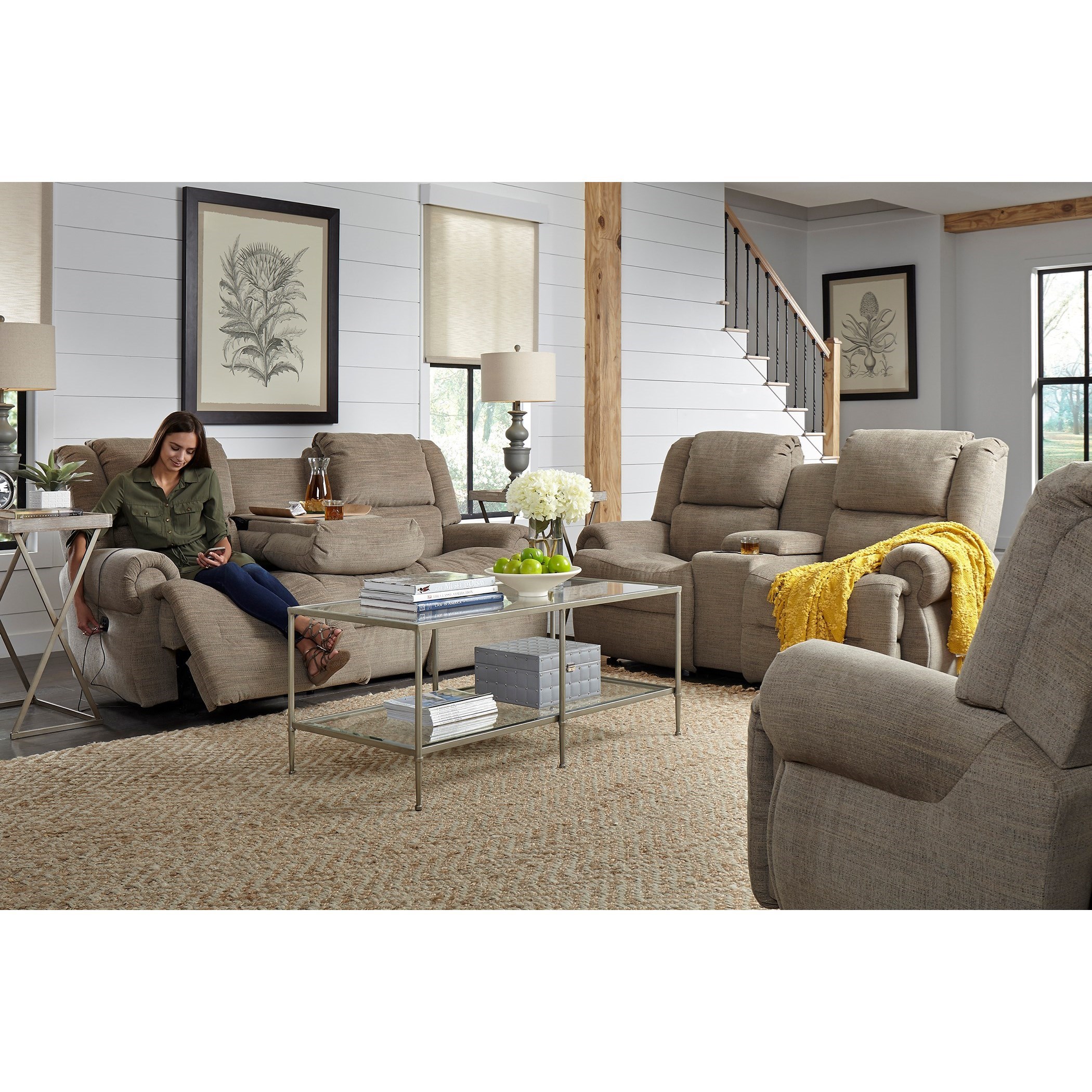 Best coffee table for reclining sofa sales