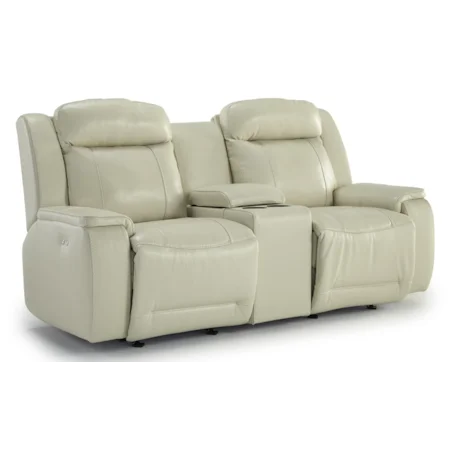 Power Rocking Reclining Loveseat with Cupholder and Storage Console
