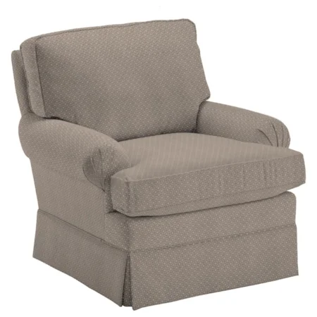 Kamilla Swivel Glider with Skirted Base