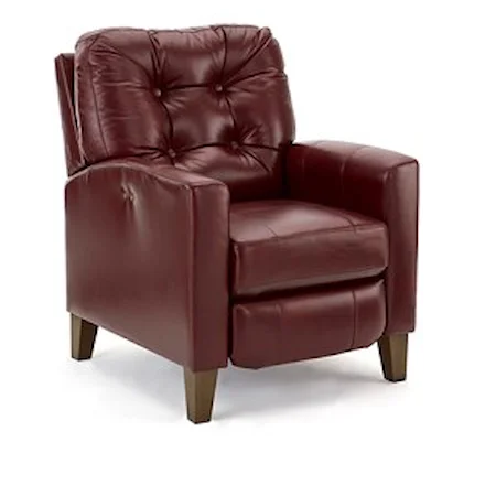 High Leg Recliner with Tufted Back