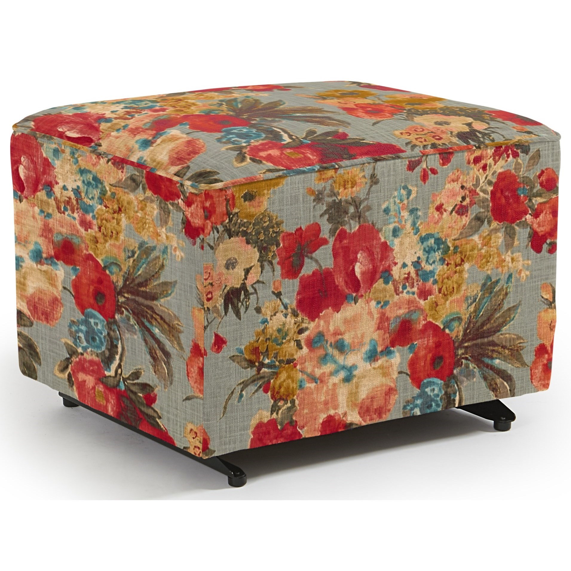 Best Home Furnishings Kacey 0016 34223 Ottoman with Glider Base Stoney Creek Furniture Ottomans