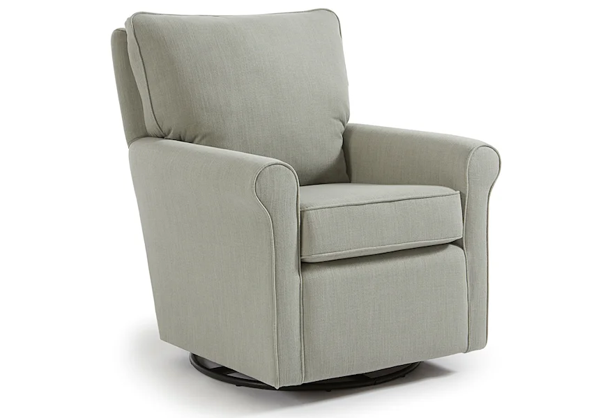 Kacey Swivel Glider Chair by Best Home Furnishings at Conlin's Furniture