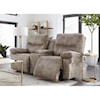 Best Home Furnishings Leya Power Rock Recline Loveseat with Console