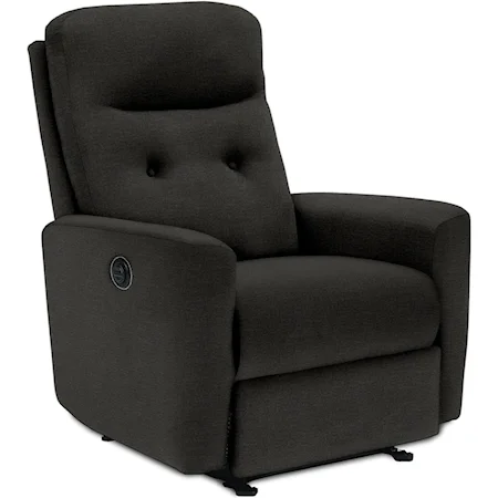 Small Scale Tufted Rocker Recliner