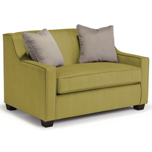 Twin-Size Sleeper Chair with Toss Pillows