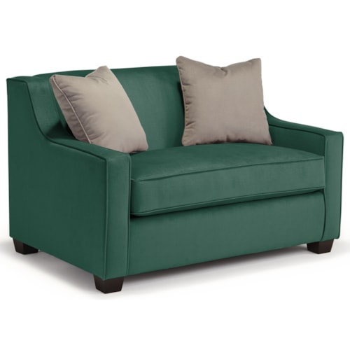 Twin-Size Sleeper Chair with Toss Pillows