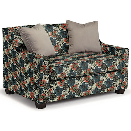 Twin-Size Sleeper Chair with Toss Pillows