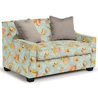 Twin-Size Sleeper Chair with Toss Pillows