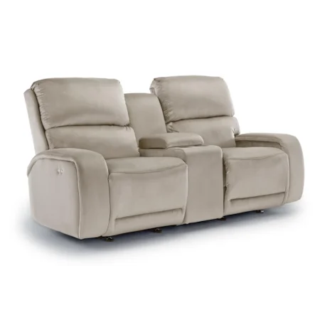 Rocking Reclining Loveseat with Cupholder Console