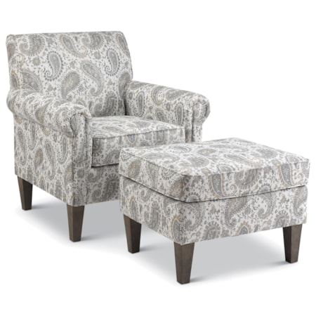 Chair & Ottoman Set