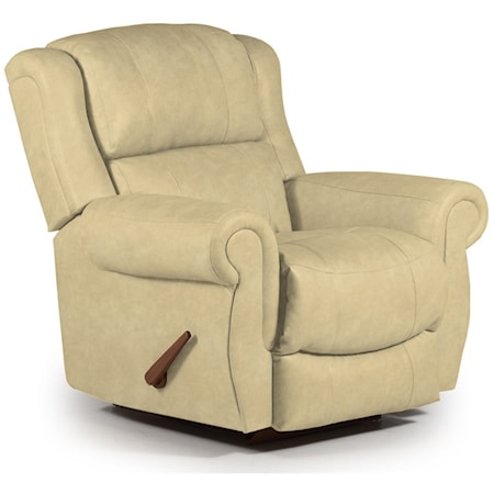 Terrill Swivel Glider Recliner with Rolled Arms