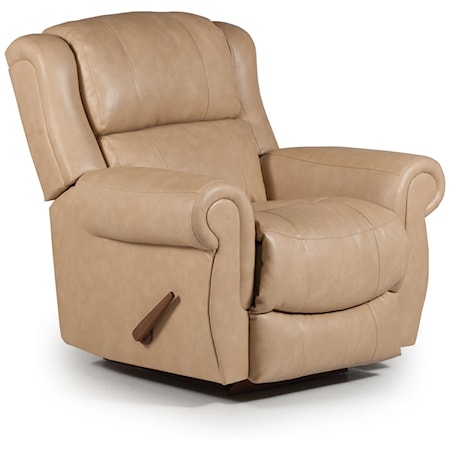 Terrill Space Saver Recliner with Rolled Arms