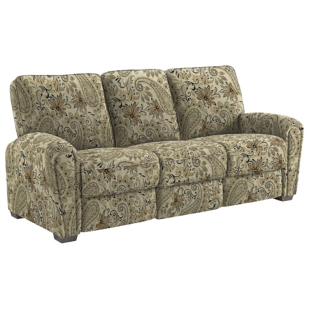 Casual Power Reclining Space Saver Sofa
