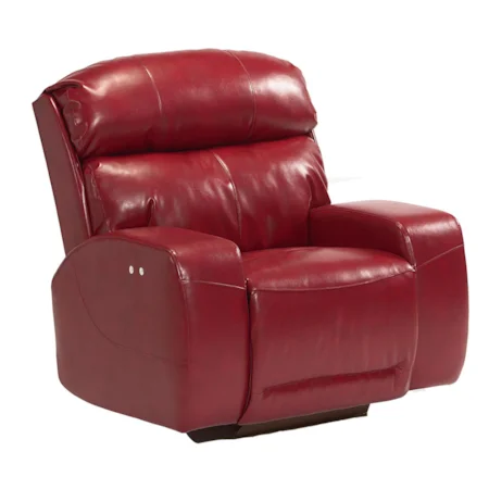 Contemporary Swivel Glider Recliner with Memory Foam Cushion