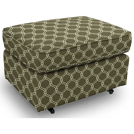 Rounded Casual Ottoman