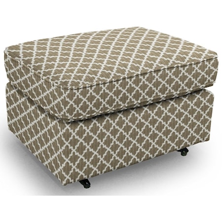 Rounded Casual Ottoman