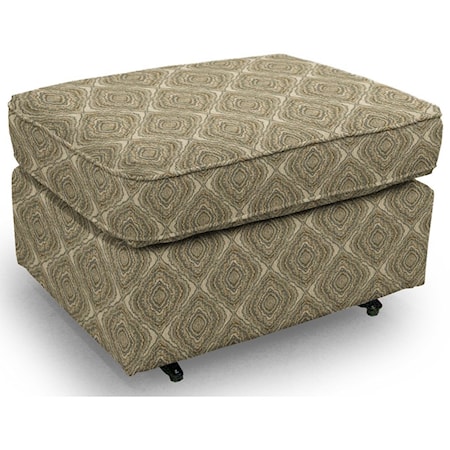 Rounded Casual Ottoman