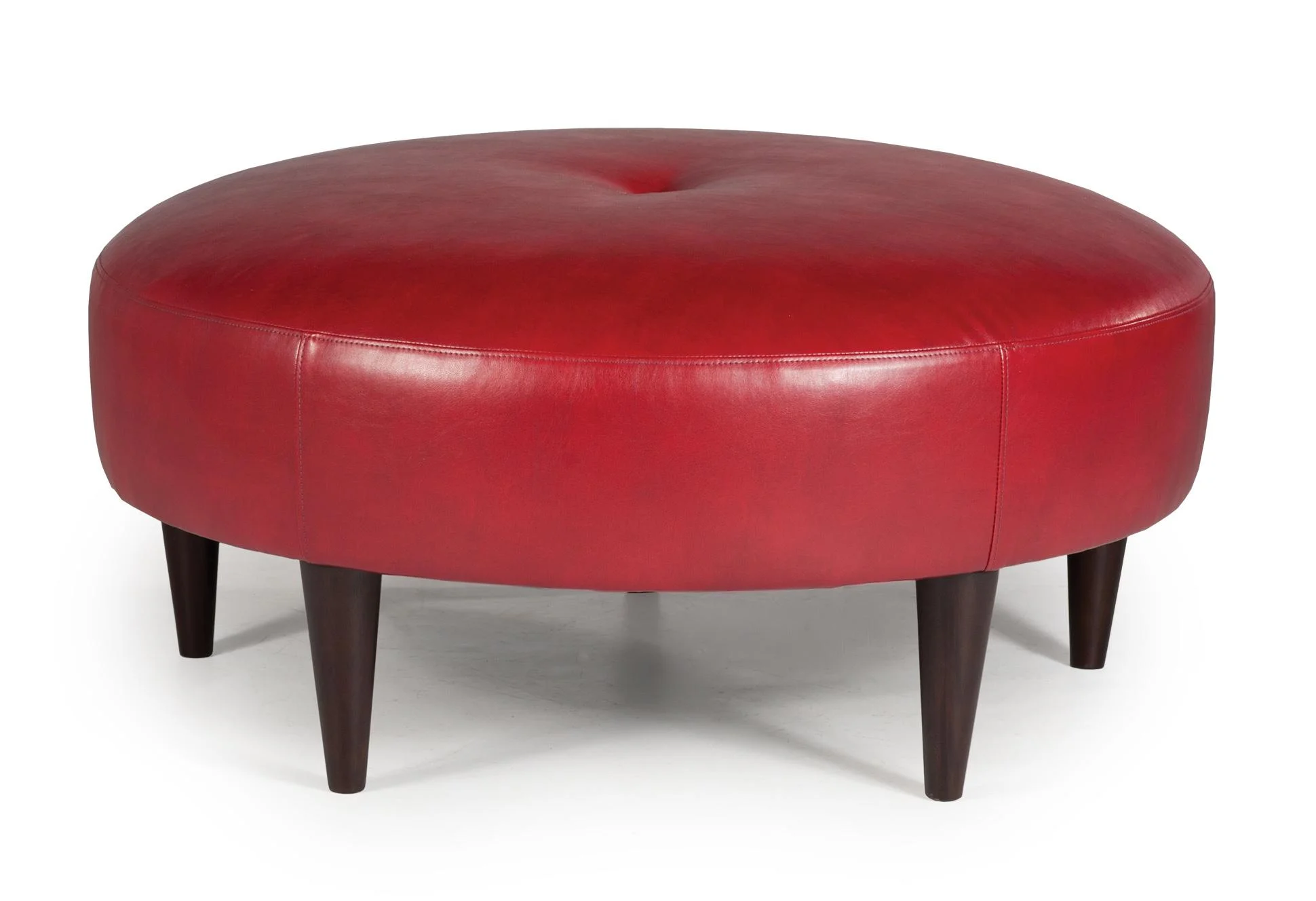 Best Home Furnishings Ottomans 9970E Odon Round Ottoman with Exposed