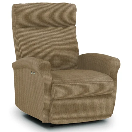 Swivel Glider Recliner with Rolled Arms