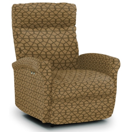 Swivel Glider Recliner with Rolled Arms
