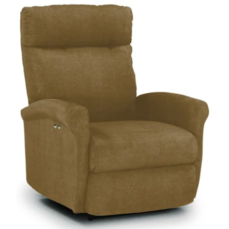 Power Space Saver Wall Recliner with Rolled Arms