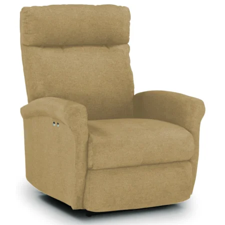 Power Space Saver Wall Recliner with Rolled Arms