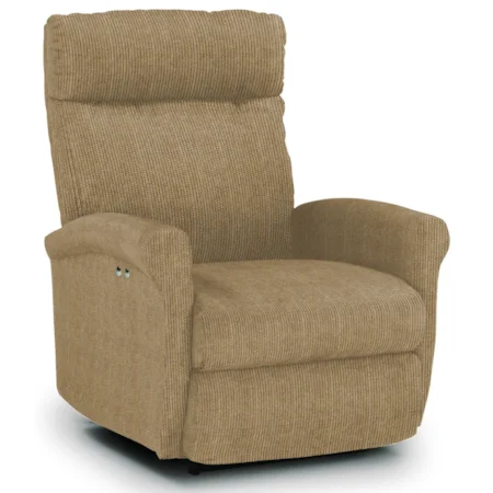 Power Space Saver Wall Recliner with Rolled Arms