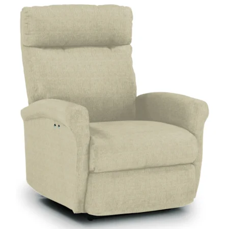 Power Space Saver Wall Recliner with Rolled Arms