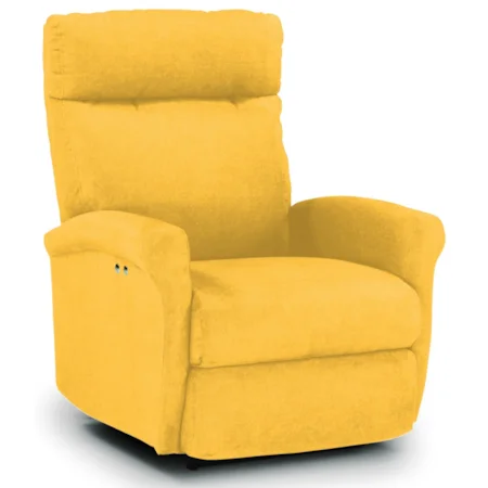 Power Space Saver Wall Recliner with Rolled Arms