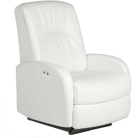 Swivel Glider Recliner with Line Tufting