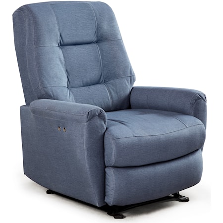 Felicia Swivel Glider Recliner with Button-Tufted Back