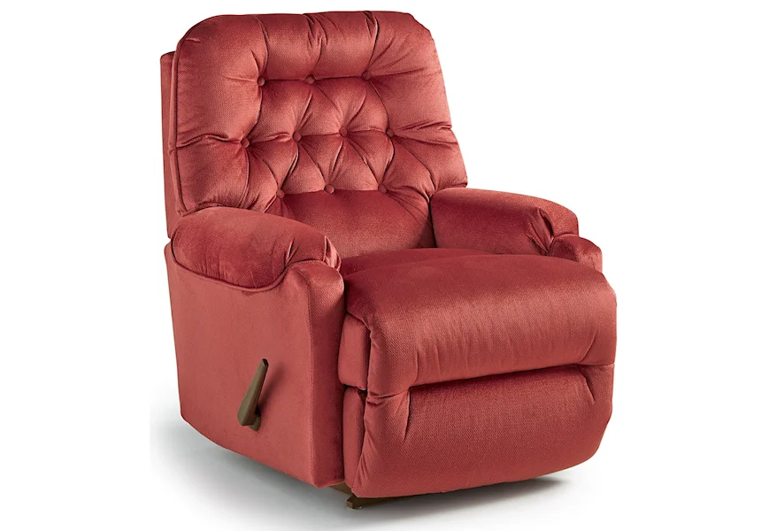 Petite Recliners Brena Power Rocker Recliner by Best Home Furnishings at Conlin's Furniture