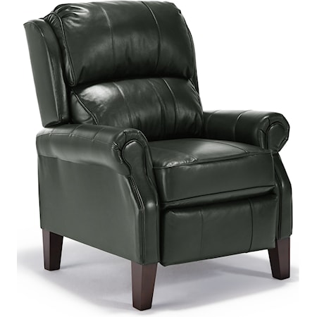 Joanna Push Back Recliner with Rolled Arms