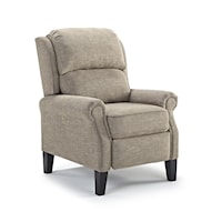 Power Recliner with Rolled Arms and Power Adjustable Headrest