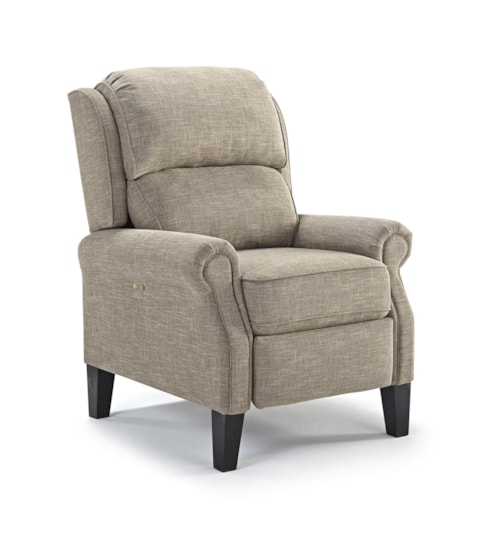 Joanna Push Back Recliner with Rolled Arms