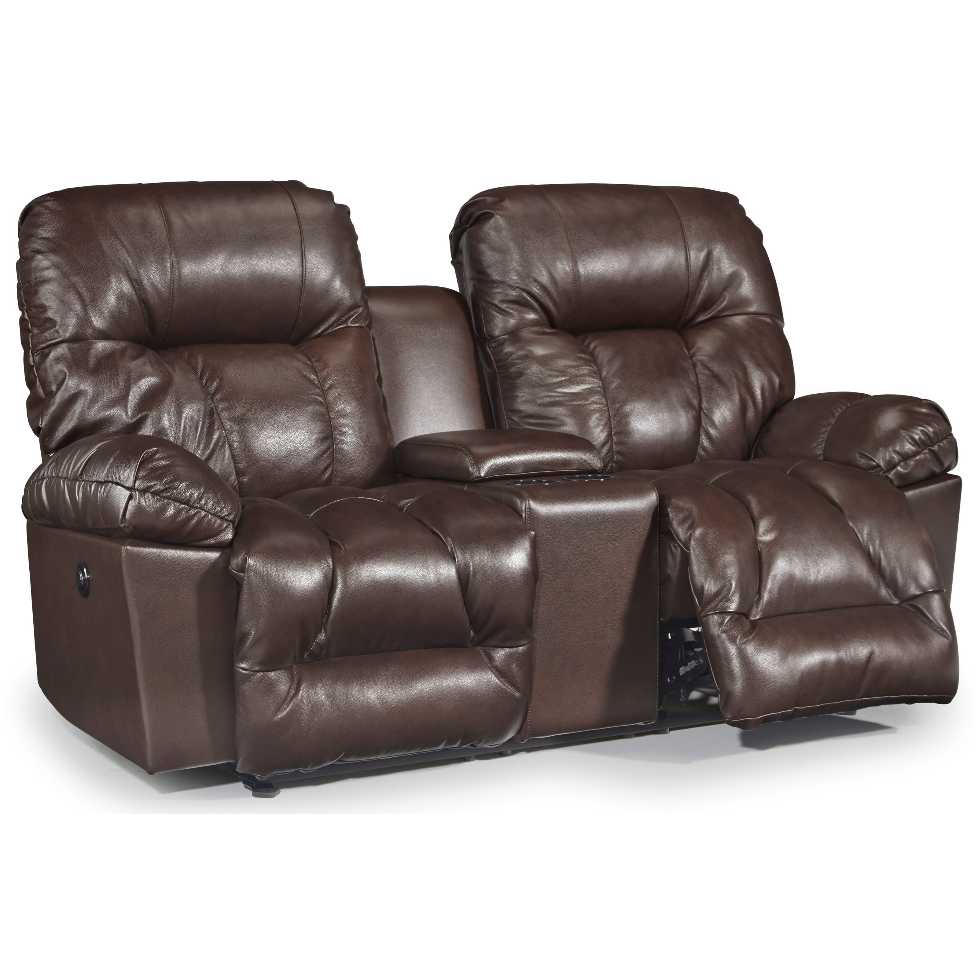 Rocker Recliner Console Loveseat