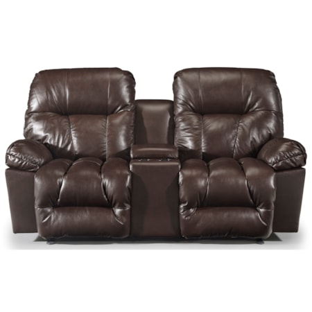 Power Reclining Space Saver Console Loveseat