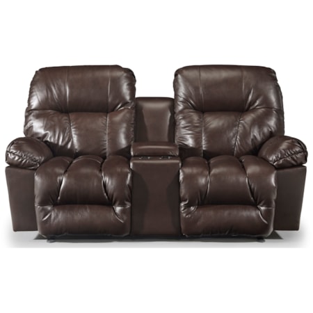 Power Rocker Recliner Console Loveseat