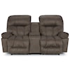 Best Home Furnishings Retreat Power Reclining Space Saver Console Loveseat