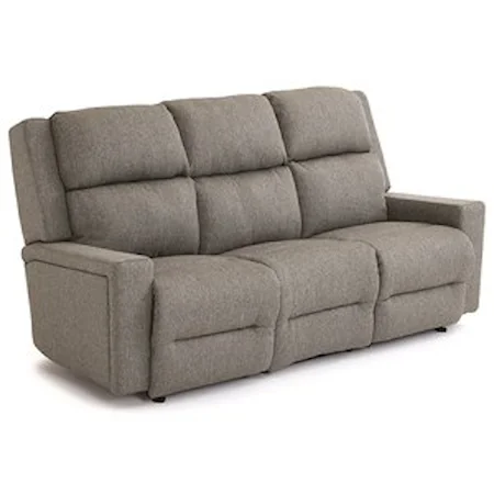 Power Space Saver Reclining Sofa with Power Tilt Head / Lumbar and USB Charging Ports