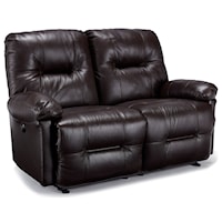 Casual Power Reclining Loveseat with Pillow Arms