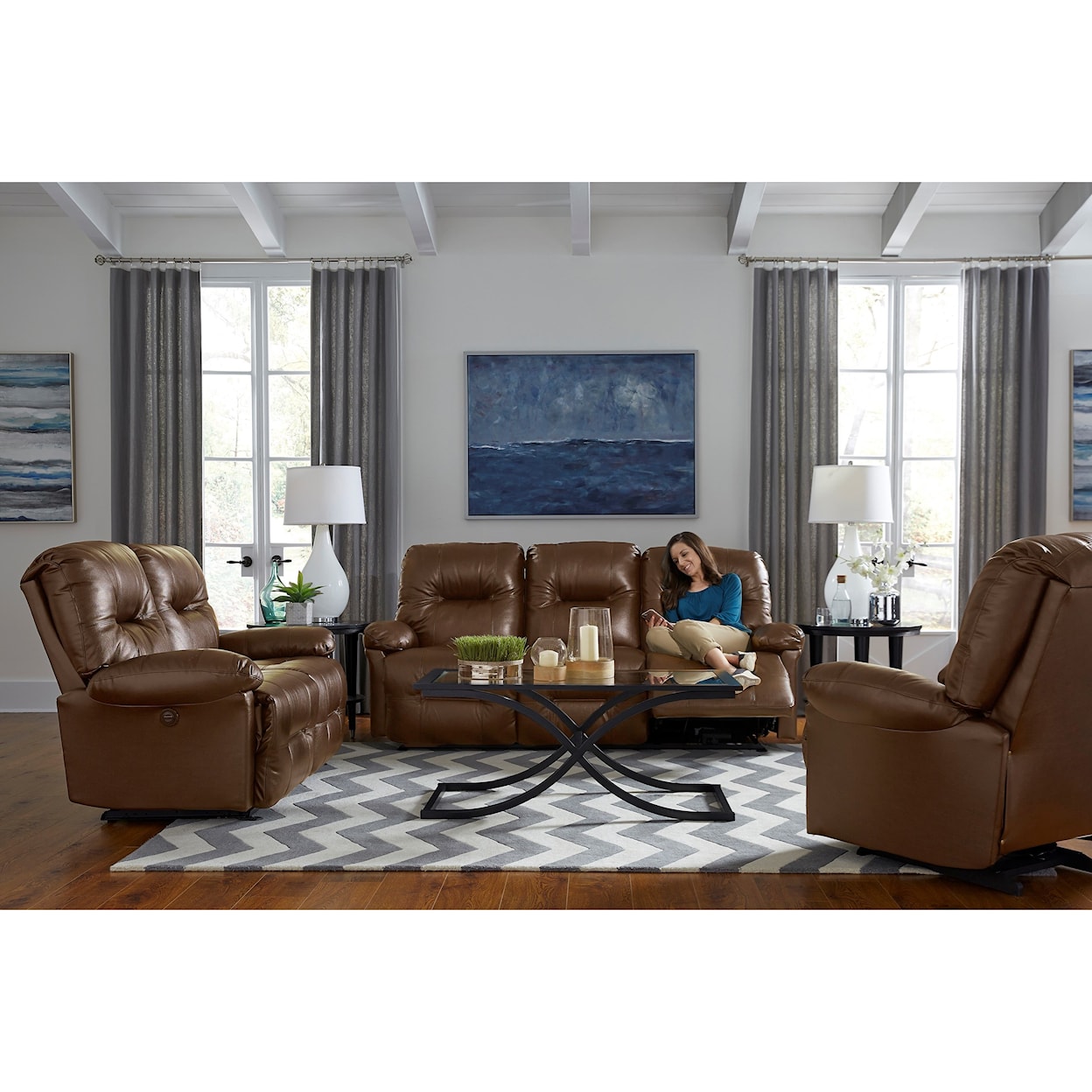 Best Home Furnishings Zaynah Reclining Living Room Group
