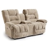 Best Home Furnishings Seger Space Saver Reclining Loveseat w/ Console