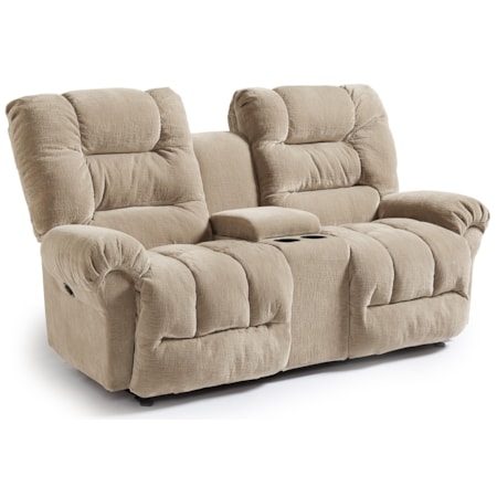 Space Saver Reclining Loveseat w/ Console