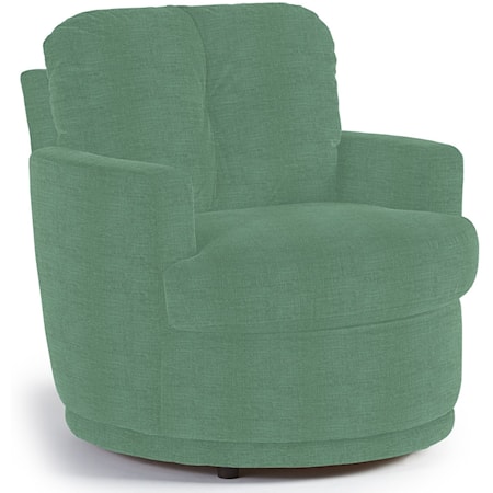 Swivel Chair with Plush Tufted Back