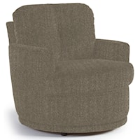 Swivel Chair with Plush Tufted Back