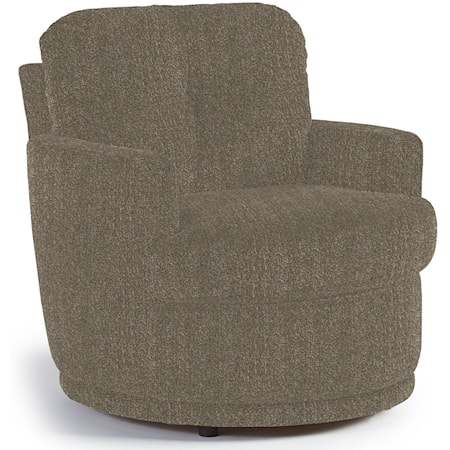 Swivel Chair with Plush Tufted Back