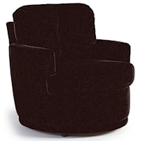 Swivel Chair with Plush Tufted Back