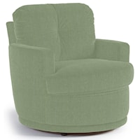 Swivel Chair with Plush Tufted Back