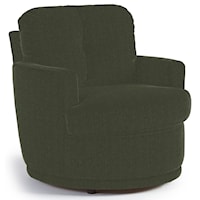 Swivel Chair with Plush Tufted Back